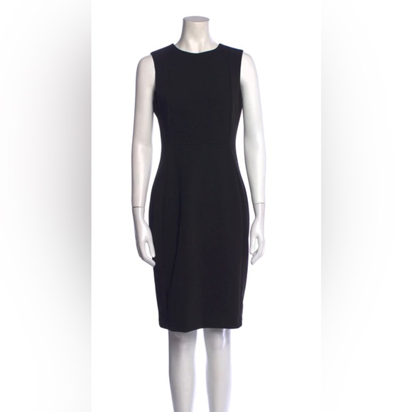 Calvin Klein Fitted Dress with Leather Pocket detail - Picture 3 of 7